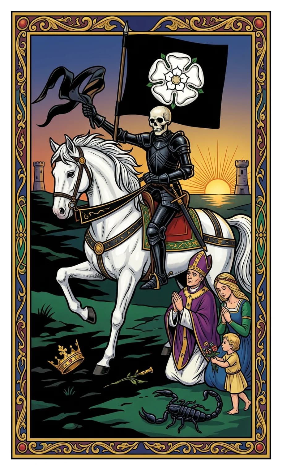 The Death card from the Golden Dawn deck