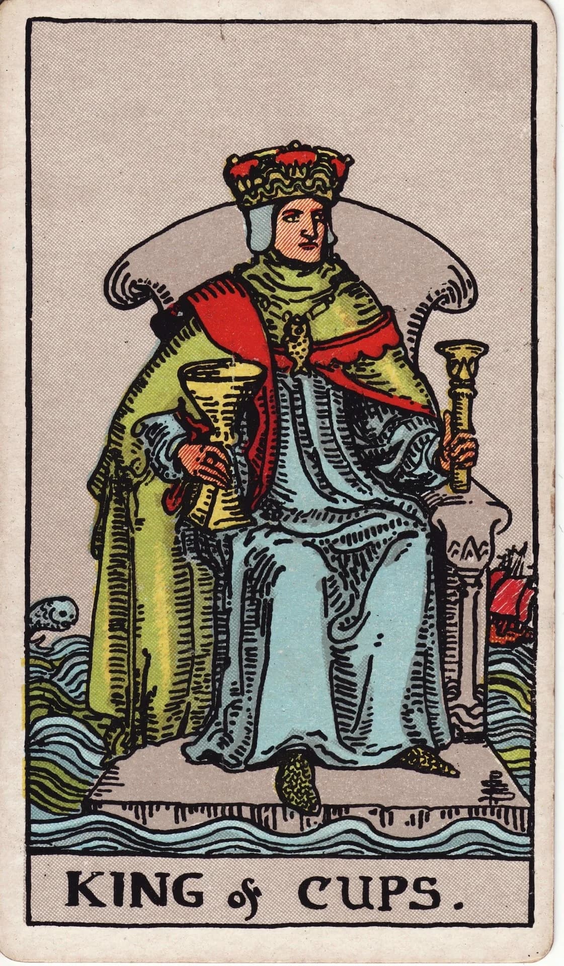 King of Cups from the Rider-Waite-Smith deck