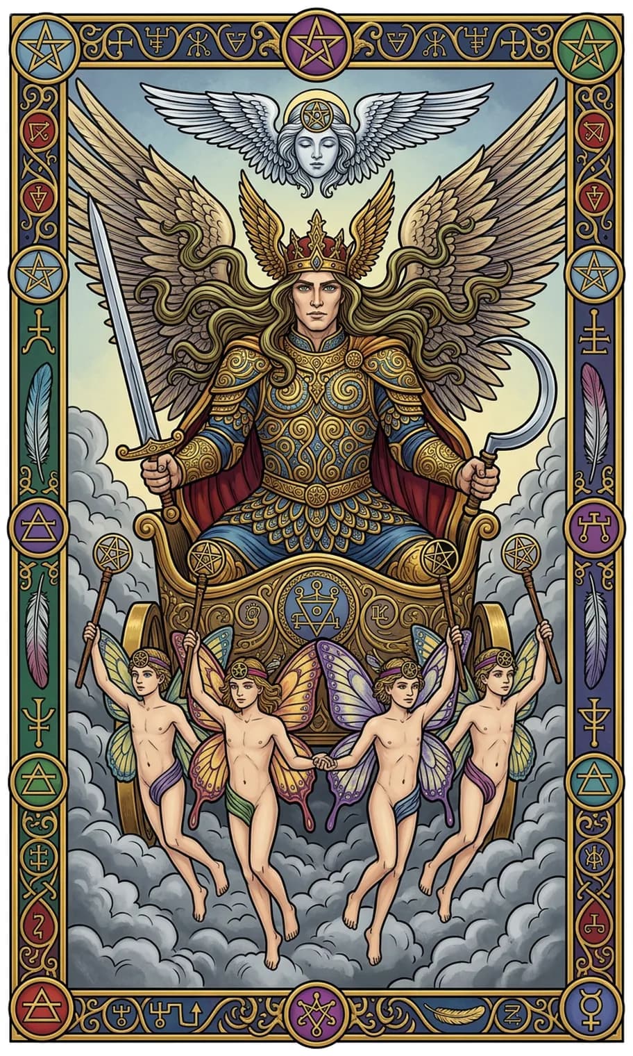 Prince of Swords from the Golden Dawn deck