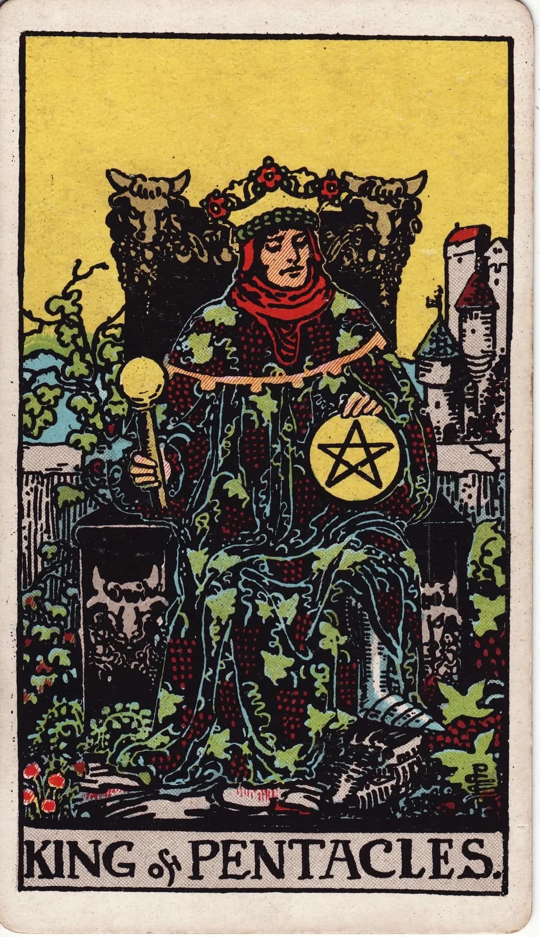 King of Pentacles from the Rider-Waite-Smith deck