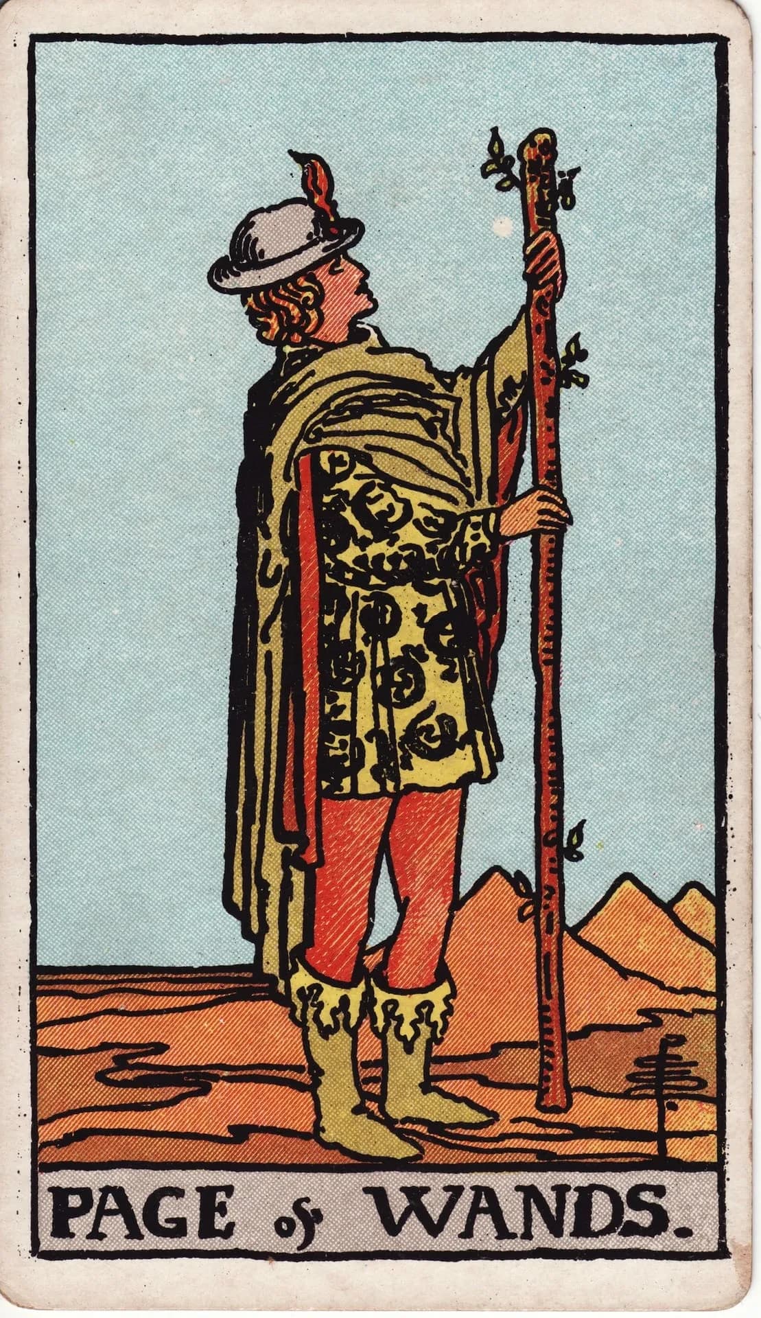 Page of Wands from the Rider-Waite-Smith deck
