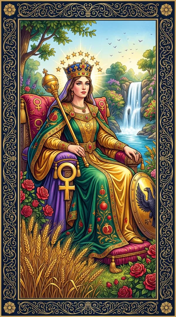 The Empress card from the Golden Dawn deck