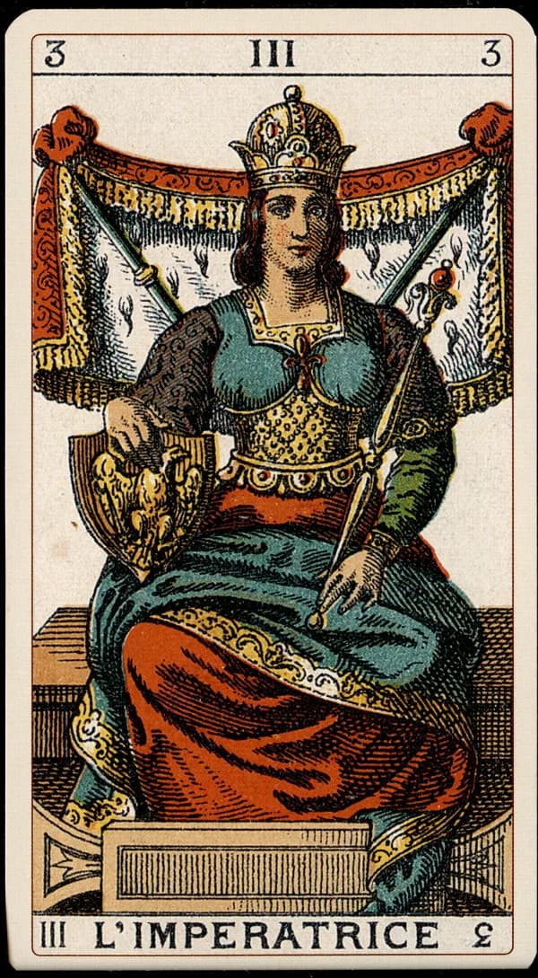The Empress card from the Tarocchino Milanese deck