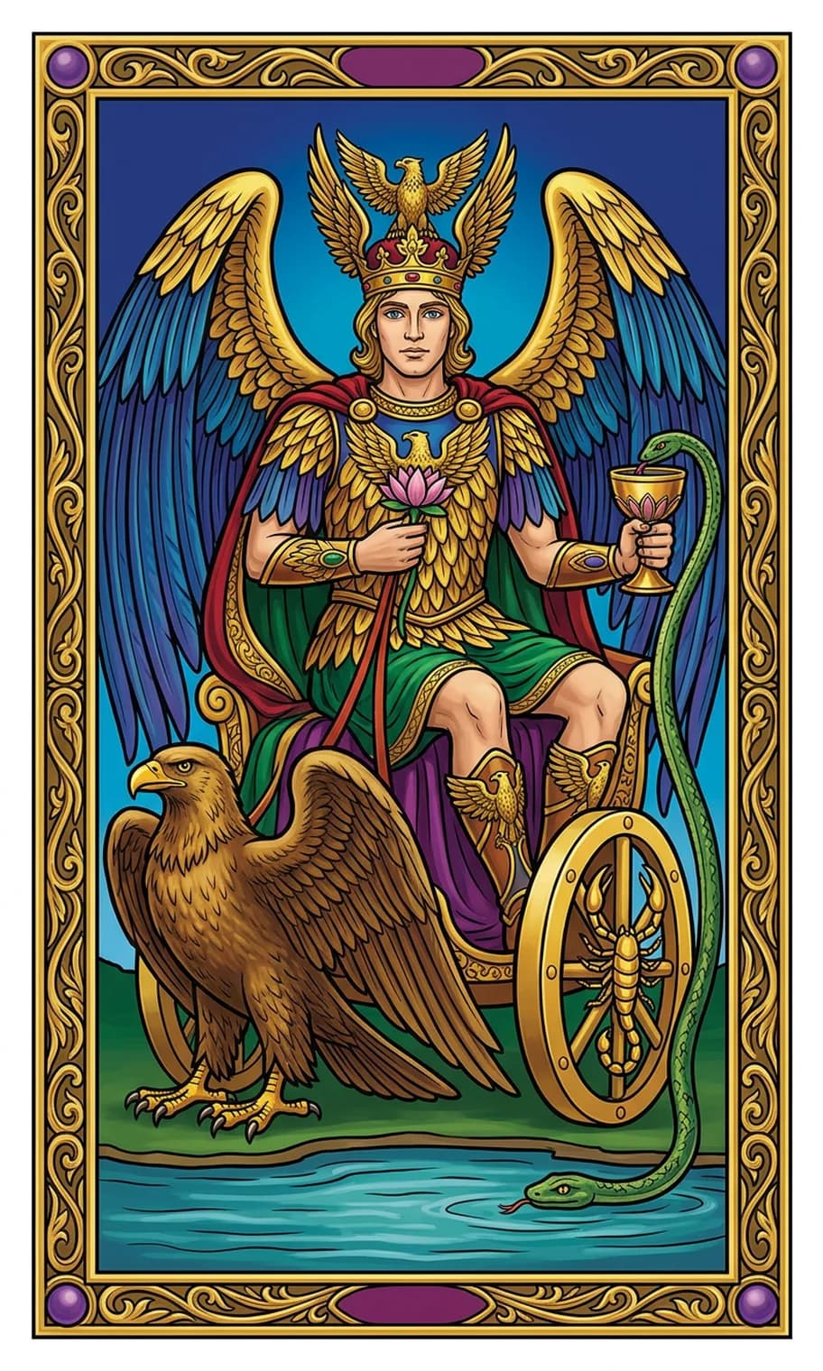 Prince of Cups from the Golden Dawn deck