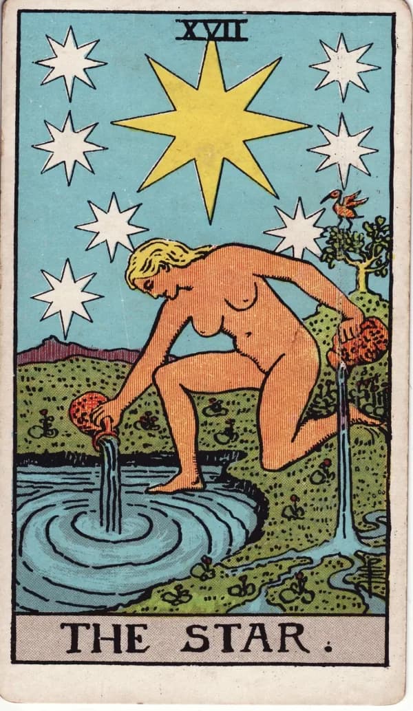 The Star card from the Rider-Waite-Smith deck